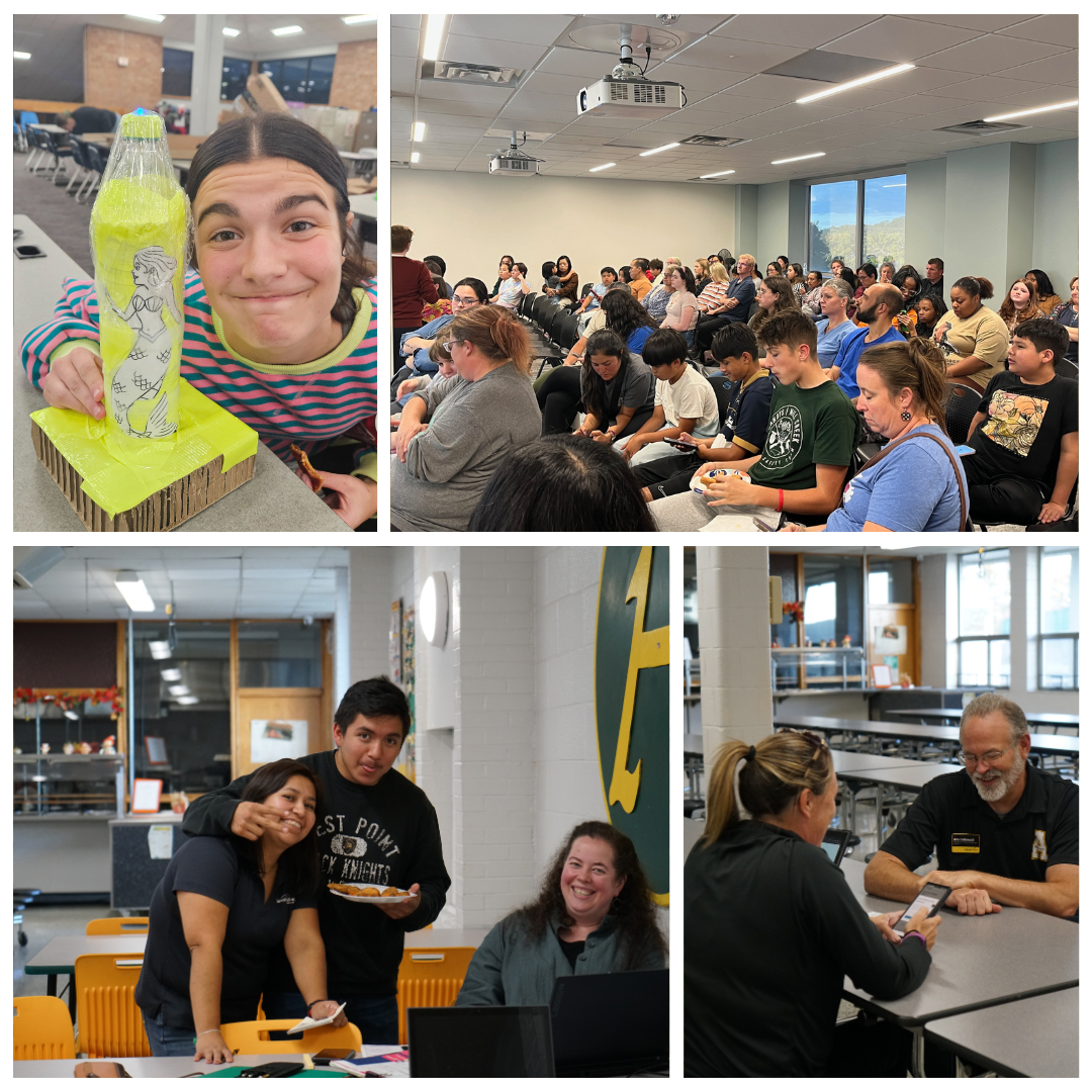 GEAR UP events in October included Family Design Night, Hickory campus Family Night, and FAFSA Family Night