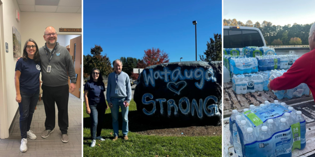 Washington High School in Beaufort County adopted Watauga High School earlier this month