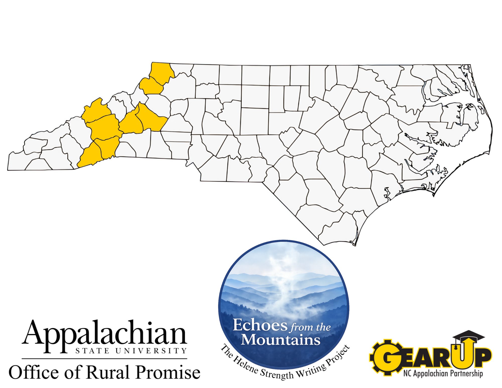 Map of counties served by Echoes